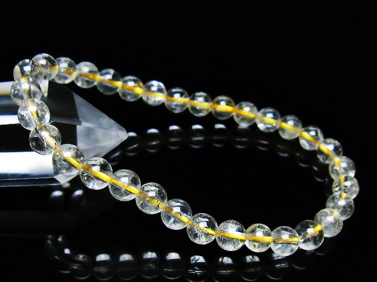 シトリン ブレスレット 6mm [t55-10539] 1枚目