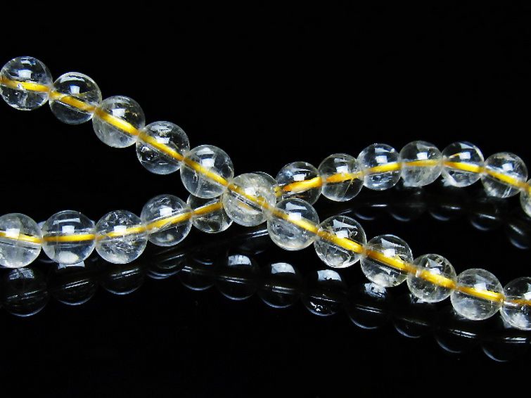 シトリン ブレスレット 6mm [t55-10539] 2枚目