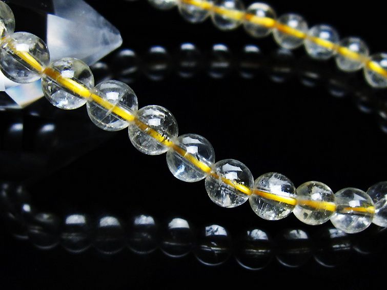 シトリン ブレスレット 6mm [t55-10539] 3枚目