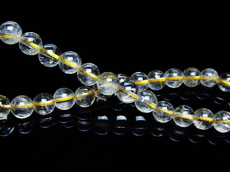 シトリン ブレスレット 6mm [t55-10540] 2枚目