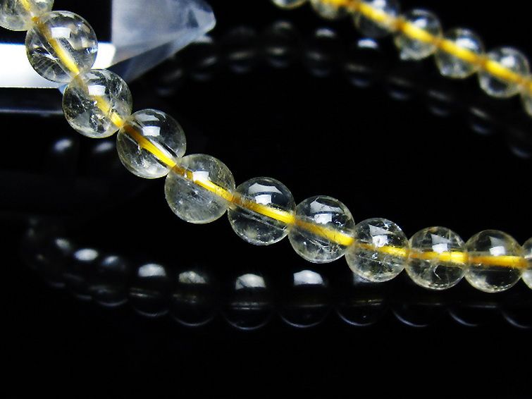 シトリン ブレスレット 6mm [t55-10540] 3枚目