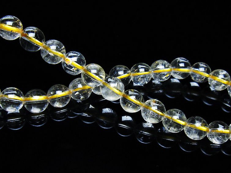 シトリン ブレスレット 6mm [t55-10541] 2枚目