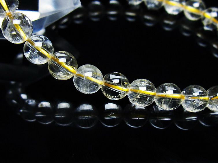 シトリン ブレスレット 6mm [t55-10541] 3枚目