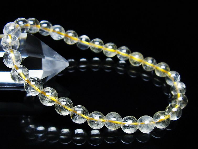 シトリン ブレスレット 7mm [t55-10544] 1枚目