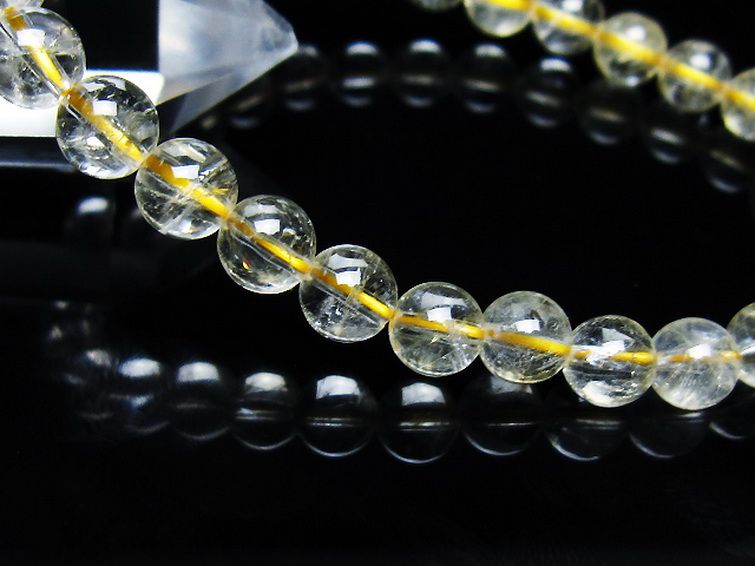 シトリン ブレスレット 7mm [t55-10544] 3枚目