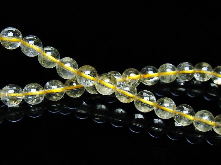 シトリン ブレスレット 6mm [T55-10561] 2枚目