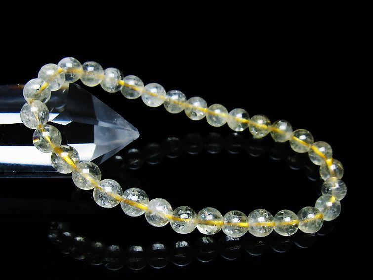 シトリン ブレスレット 6mm [T55-10563] 1枚目