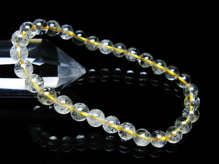 シトリン ブレスレット 6mm [t55-10564] 1枚目