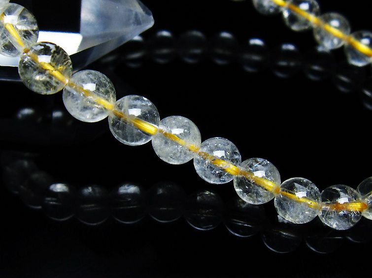 シトリン ブレスレット 6mm [t55-10564] 3枚目