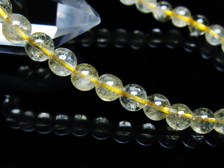 シトリン ブレスレット 6mm [t55-10566] 3枚目