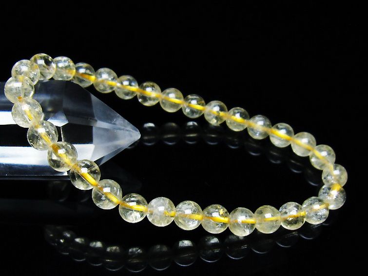 シトリン ブレスレット 6mm [t55-10567] 1枚目
