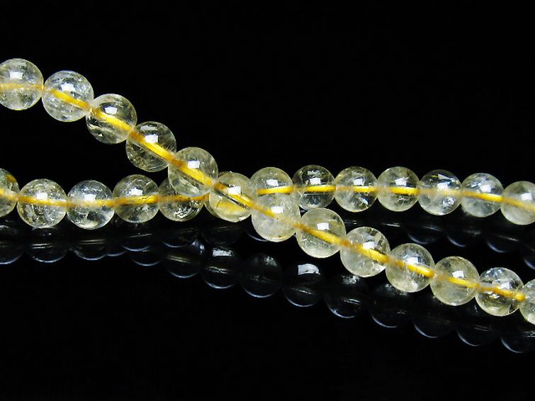 シトリン ブレスレット 6mm [t55-10567] 2枚目