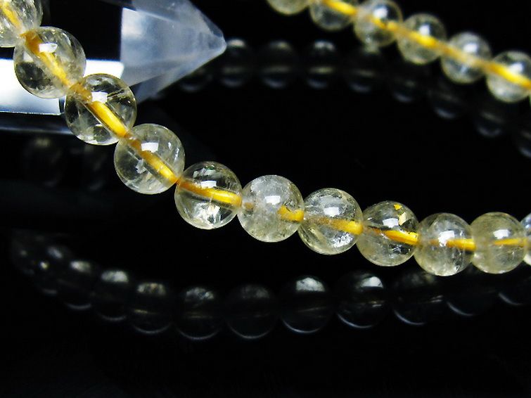 シトリン ブレスレット 6mm [t55-10567] 3枚目