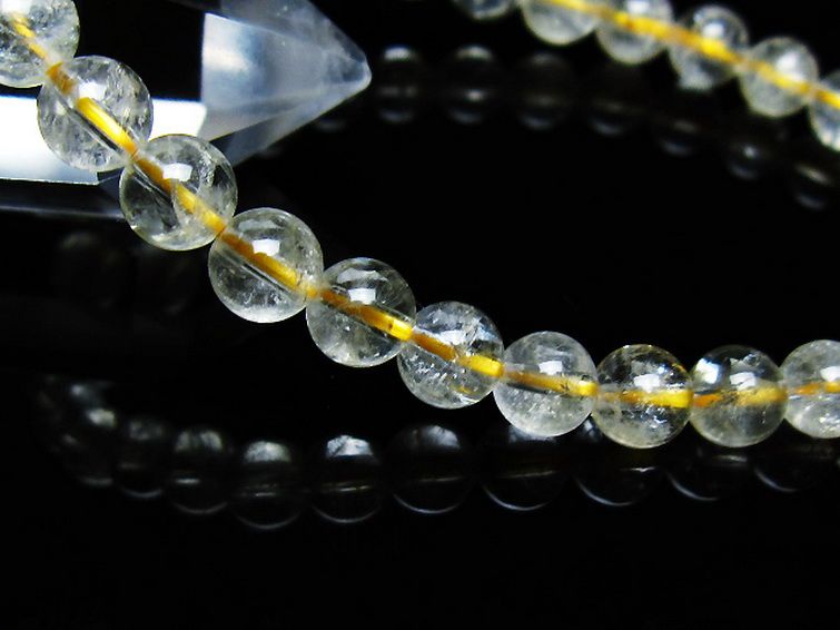 シトリン ブレスレット 6mm [t55-10568] 3枚目