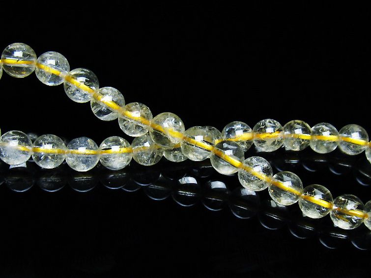 シトリン ブレスレット 6mm [t55-10569] 2枚目