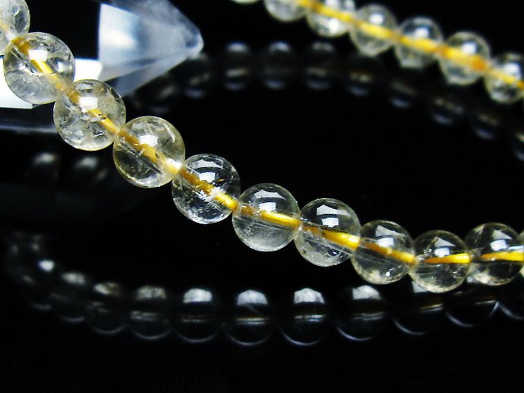 シトリン ブレスレット 6mm [t55-10569] 3枚目