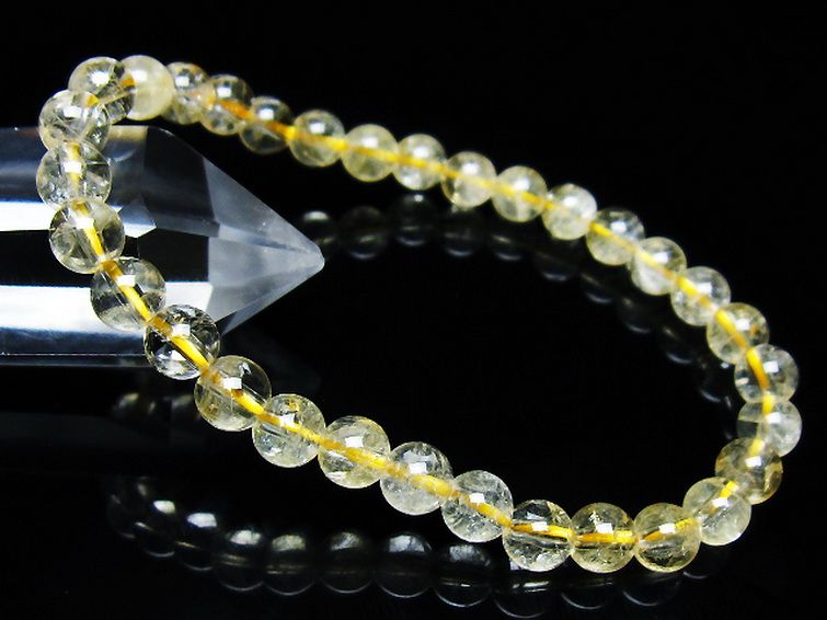 シトリン ブレスレット 6mm [T55-10572] 1枚目