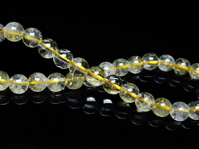 シトリン ブレスレット 6mm [T55-10572] 2枚目