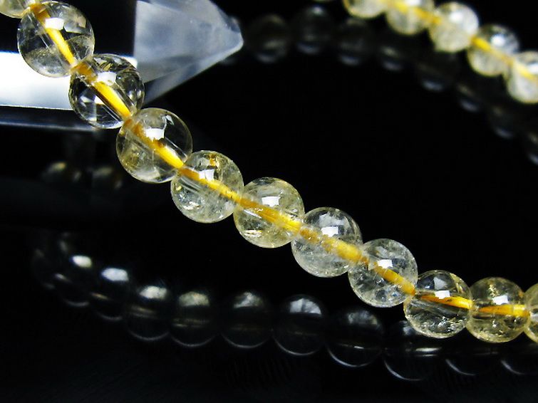 シトリン ブレスレット 6mm [T55-10572] 3枚目