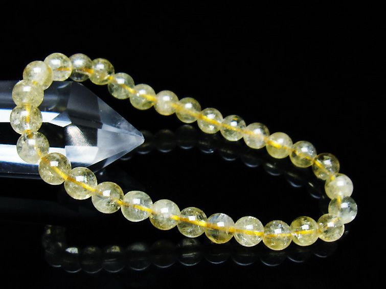 シトリン ブレスレット 6mm [t55-10574] 1枚目