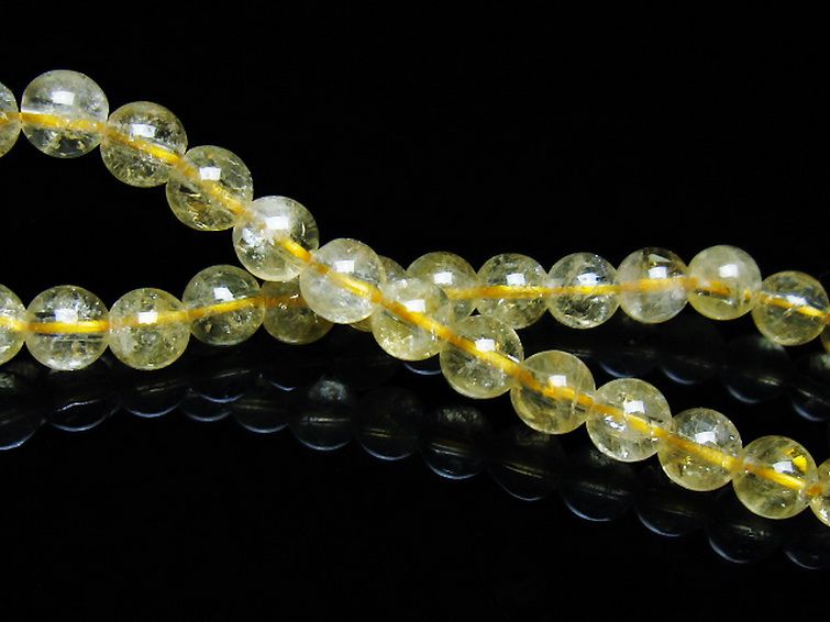 シトリン ブレスレット 6mm [t55-10574] 2枚目