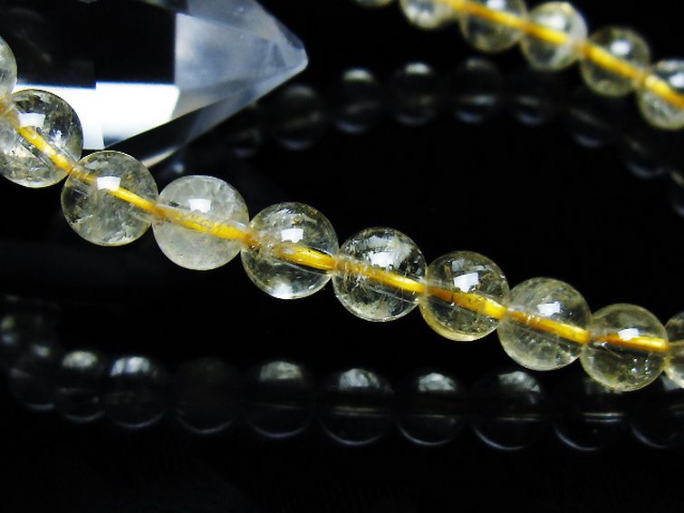 シトリン ブレスレット 6mm [t55-10579] 3枚目