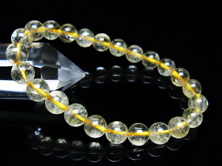 シトリン ブレスレット 8mm [t55-10583] 1枚目