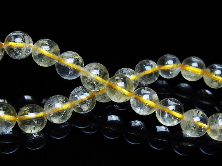 シトリン ブレスレット 8mm [t55-10583] 2枚目