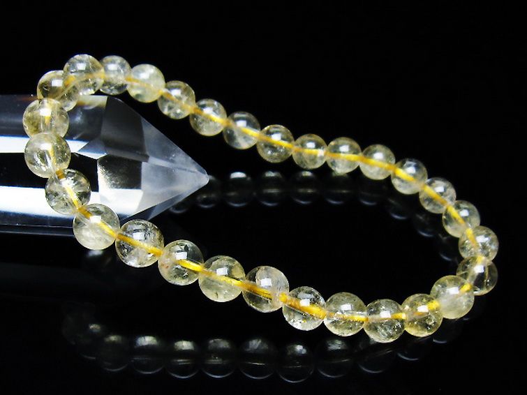 シトリン ブレスレット 6mm [t55-10597] 1枚目