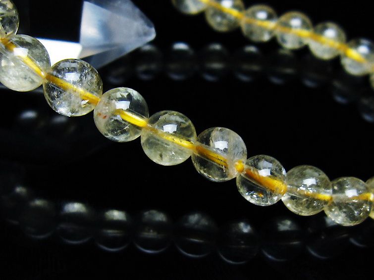 シトリン ブレスレット 6mm [t55-10597] 3枚目