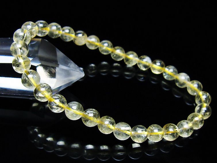 シトリン ブレスレット 6mm [T55-10598] 1枚目