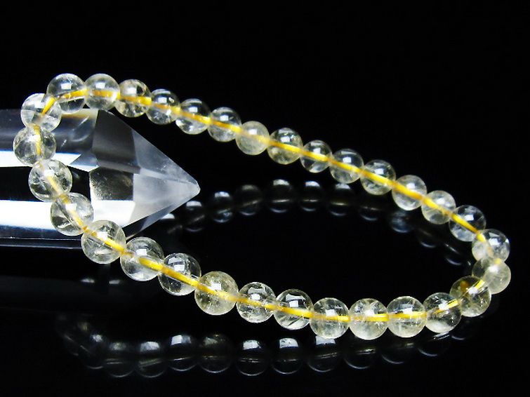 シトリン ブレスレット 6mm [t55-10600] 1枚目