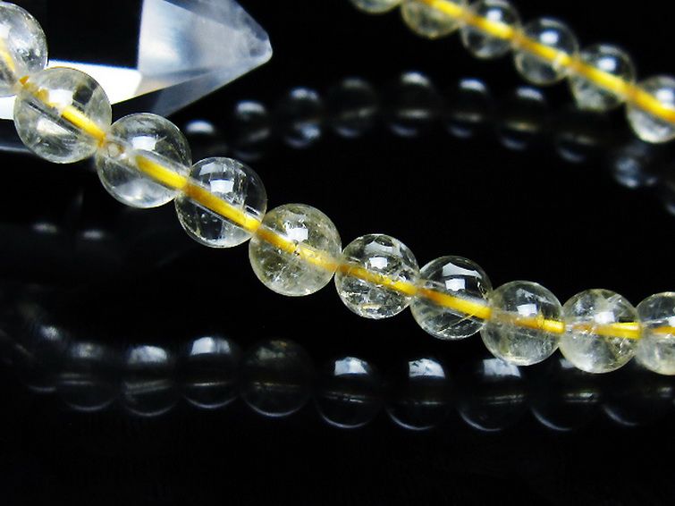 シトリン ブレスレット 6mm [t55-10600] 3枚目