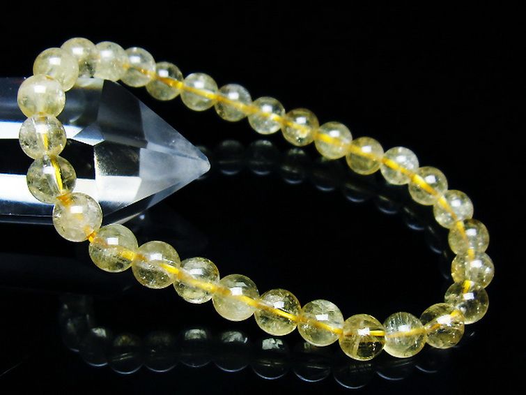 シトリン ブレスレット 6mm [t55-10606] 1枚目