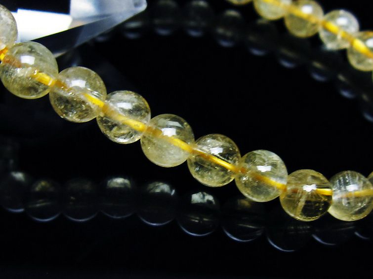 シトリン ブレスレット 6mm [t55-10606] 3枚目