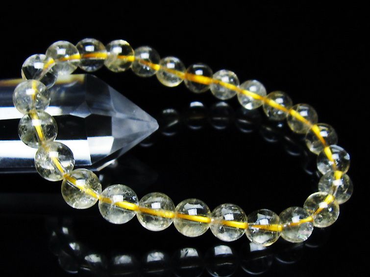 シトリン ブレスレット 8mm [t55-10611] 1枚目