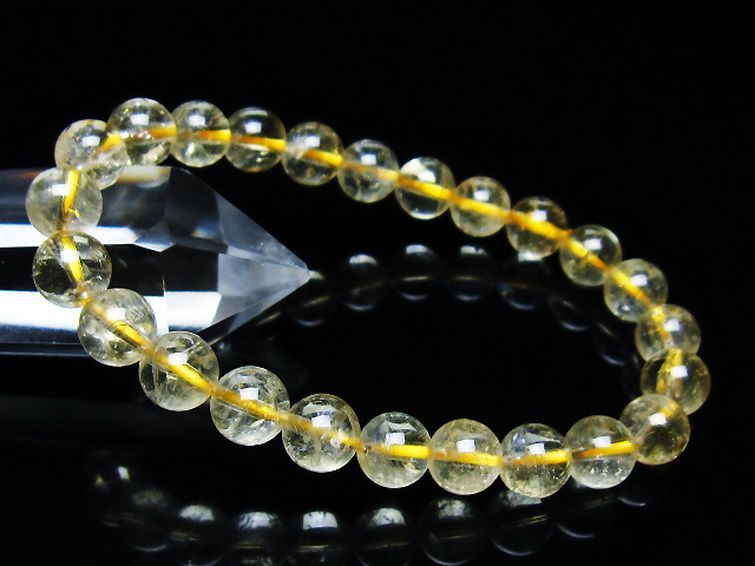 シトリン ブレスレット 8mm [t55-10612] 1枚目