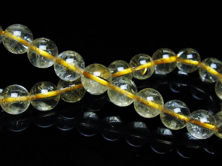 シトリン ブレスレット 8mm [t55-10612] 2枚目