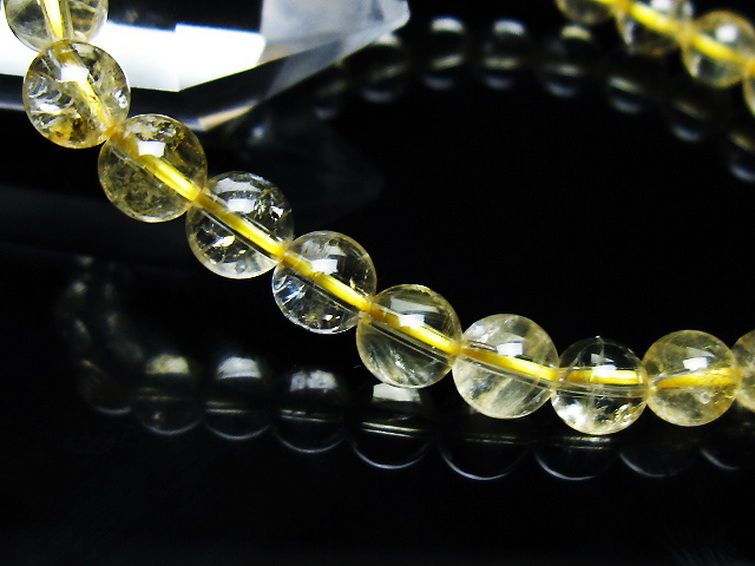 シトリン ブレスレット 6mm [t55-10618] 3枚目