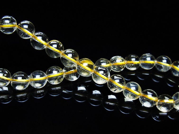 シトリン ブレスレット 6mm [t55-10620] 2枚目