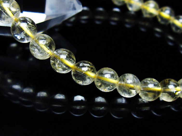 シトリン ブレスレット 6mm [t55-10622] 3枚目