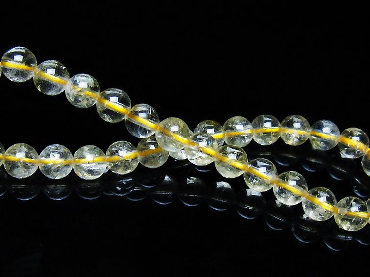 シトリン ブレスレット 6mm [t55-10623] 2枚目