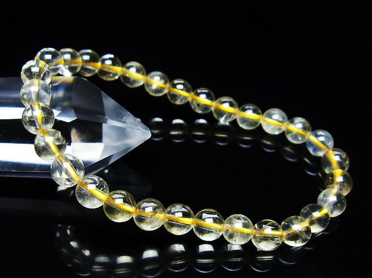 シトリン ブレスレット 6mm [T55-10625] 1枚目