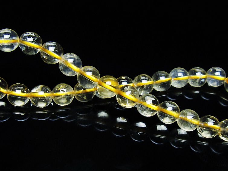 シトリン ブレスレット 6mm [T55-10625] 2枚目