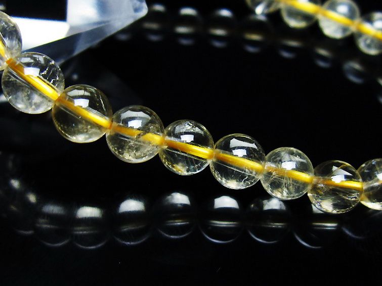 シトリン ブレスレット 6mm [T55-10625] 3枚目