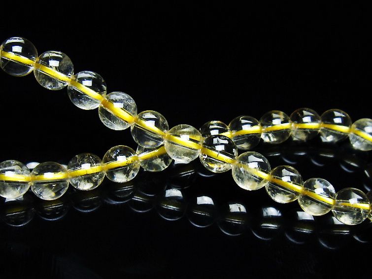 シトリン ブレスレット 6mm [t55-10626] 2枚目