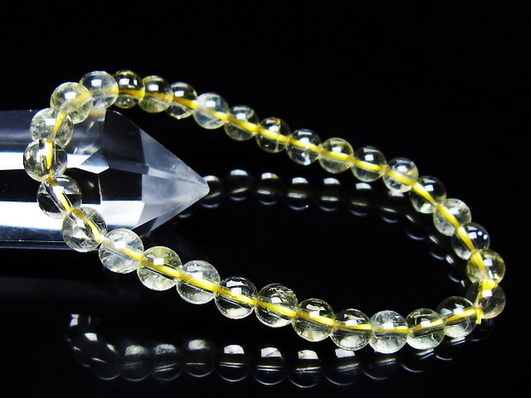 シトリン ブレスレット 6mm [t55-10630] 1枚目