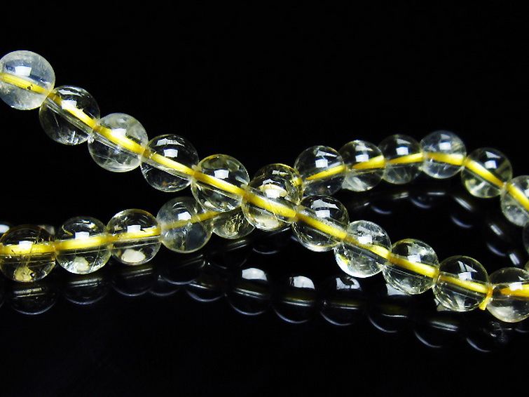 シトリン ブレスレット 6mm [t55-10630] 2枚目