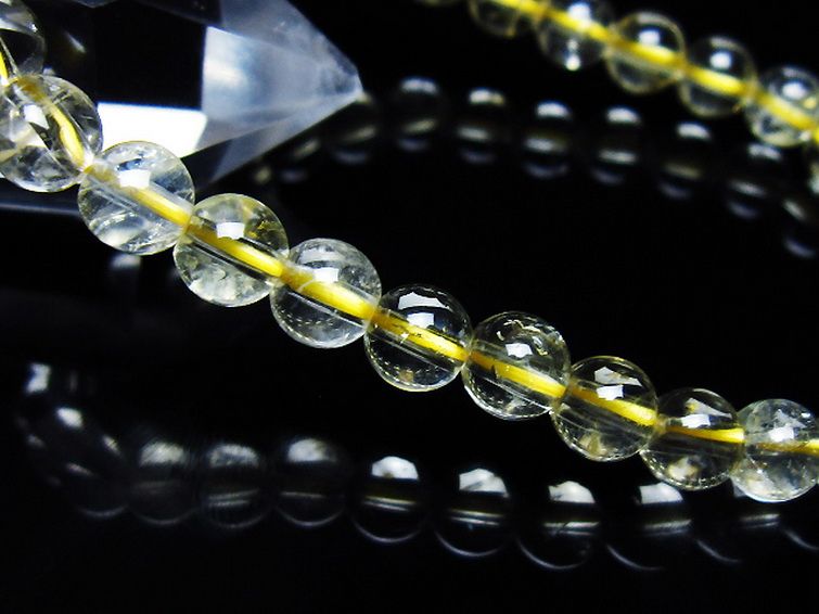 シトリン ブレスレット 6mm [t55-10630] 3枚目