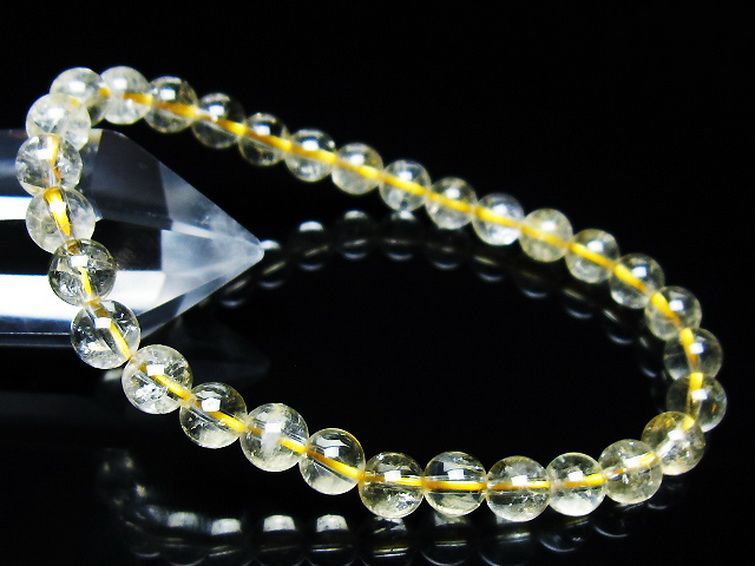 シトリン ブレスレット 6mm [t55-10631] 1枚目